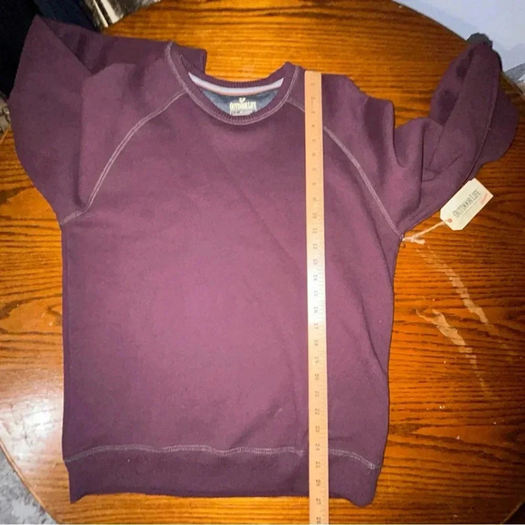 NEW Outdoor Life Sweatshirt Mens Size Medium Fleece Burgundy - Picture 10 of 10